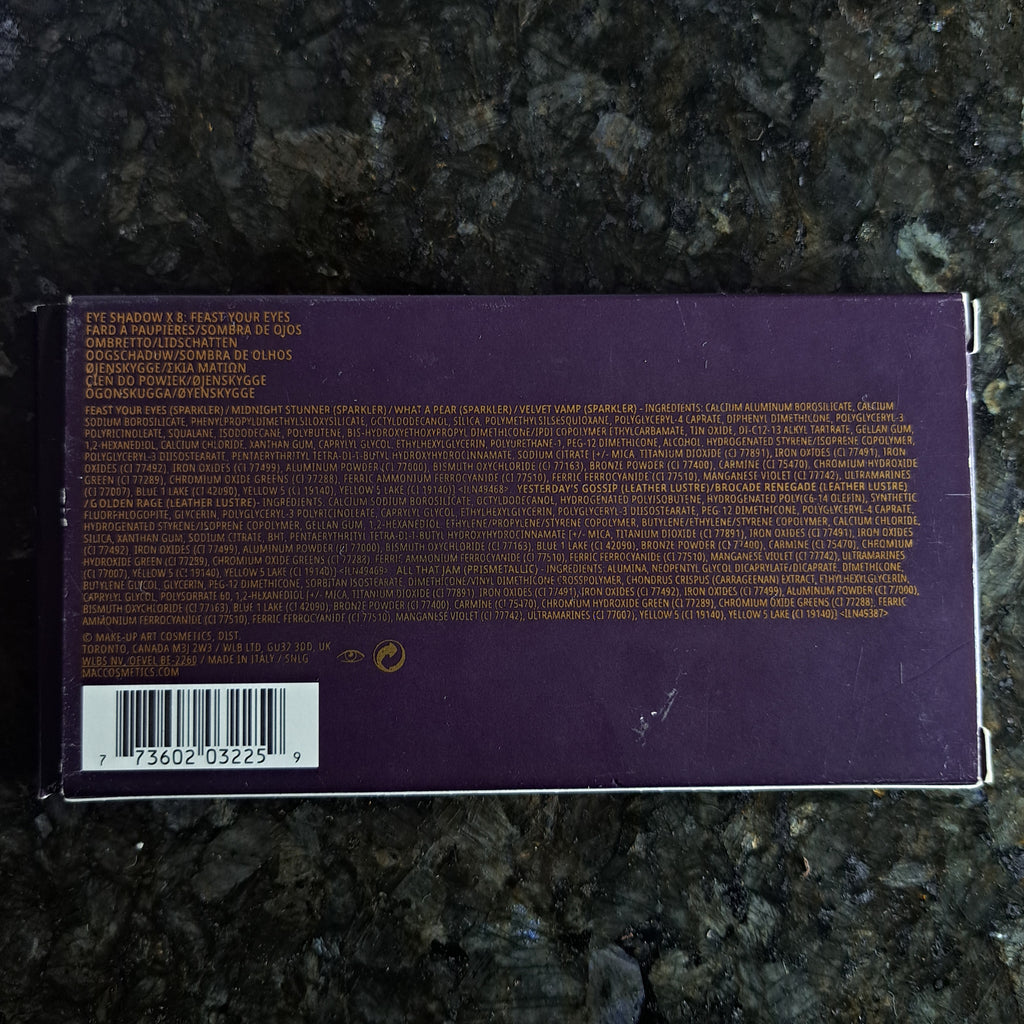 MAC Feast Your Eyes Tempting Fate Eyeshadow Palette Discontinued/Limited Edition