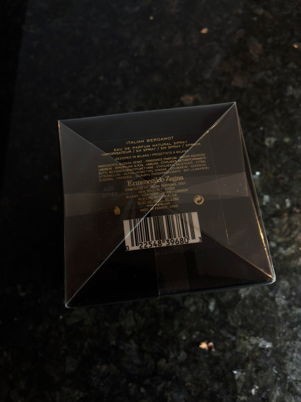 Italian Bergamot Ermenegildo Zegna Eau de Parfum 100 ml 3.4 fl.oz Sealed